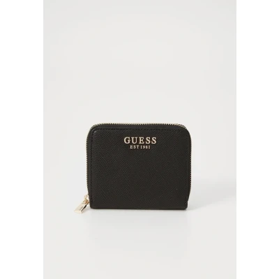 Afbeelding van GUESS Portemonnee Laurel II SLG Small Zip Around Wallet Black Zwart