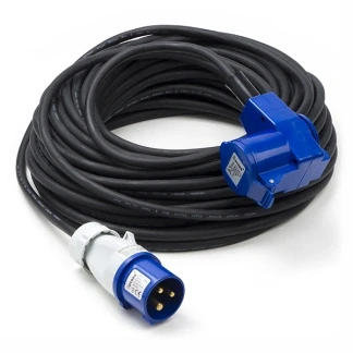 Afbeelding van CEE verlengkabel Q link 30 meter (16A, 3x1.5mm², IP44, hoekkoppeling)