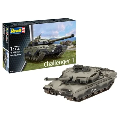 Afbeelding van 1:72 Revell 03365 FV4030 Challenger 1 Tank Plastic Modelbouwpakket