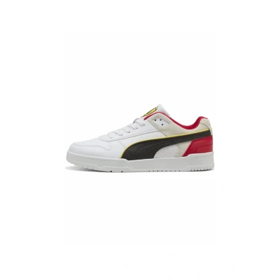 Afbeelding van Puma Ferrari GAME Sneakers Veterschoenen whiterosso corsa, Maat: 44, White rosso corsa Leer