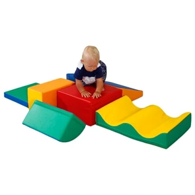 Afbeelding van IGLU Soft Play 7 XL motorische modules, schuimmodules, bouwstenen, educatief speelgoed (meerkleurig)