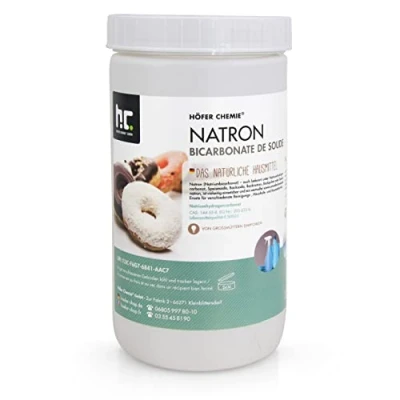Afbeelding van 1 kg natriumbicarbonaat in levensmiddelenkwaliteit (natriumbicarbonaat NaHCO3)