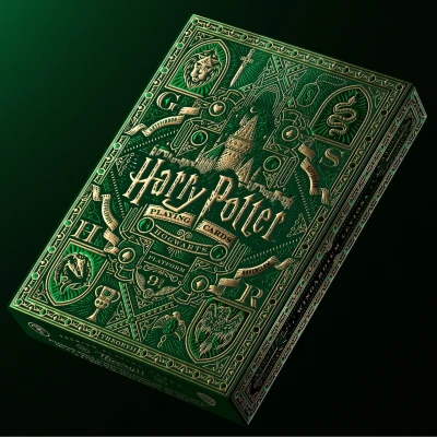 Afbeelding van Harry Potter Slytherin Speelkaarten Kaartspel Groen