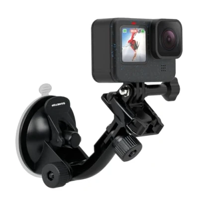 Afbeelding van Sametop Zuignap voor auto, Suction Cup Mount compatibel met GoPro Hero 11, 10, 9, 8, 7, 6, 5, 4, Session, 3+, 3, 2, 1, (2018), Max, Fusion actiecamera