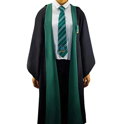 Afbeelding van Harry Potter Slytherin Wizard Robe / Zwaderich tovenaar kostuum (XL)