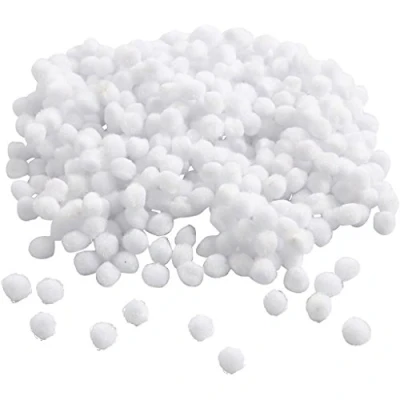 Afbeelding van Creative Pompoms 5 Mm Pluche Wit 550 Stuks