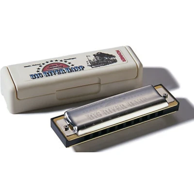 Afbeelding van Hohner Big River bluesharp toonsoort G starters/gevorderden A kwaliteit veel gebruikt met kunststof doos
