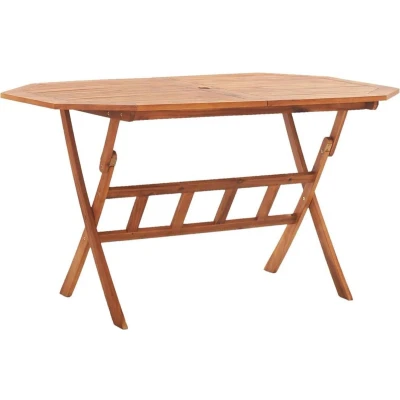 Afbeelding van Tuintafel inklapbaar 135x85x75 cm massief acaciahout