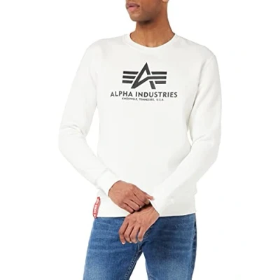 Image de Alpha Industries Basic Sweater blanc S
