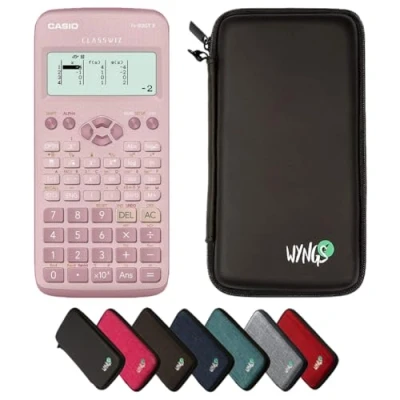 Afbeelding van CALCUSO voordeelpakket: Casio FX 83GT X Wetenschappelijke rekenmachine + beschermhoes WYNGS zwart