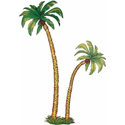 Afbeelding van WIDMANN MILANO PARTY FASHION AEC GU48031 kostuum decoratie palmboom karton 2 delige set 180 cm/116 cm