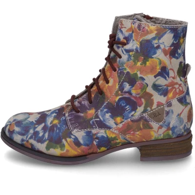 Afbeelding van Josef Seibel Veterboots, Dames, Maat: 37, Multicolor Leer