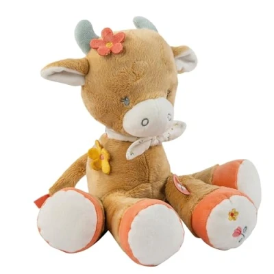 Afbeelding van Nattou Koe Mila Knuffel 30 cm Donker Warm Beige