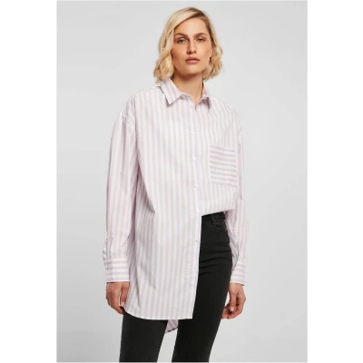 Afbeelding van Urban Classics Overhemdblouse, Dames, Maat: 4XL, White lilac