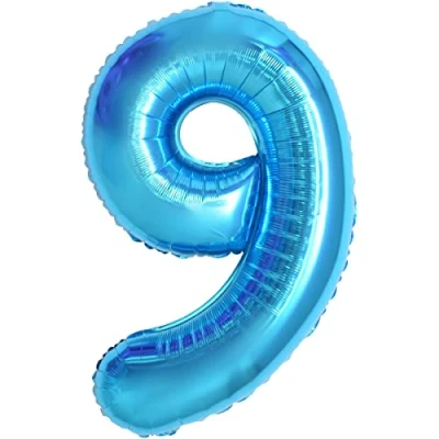 Afbeelding van Ballonnen (blauw, 9)