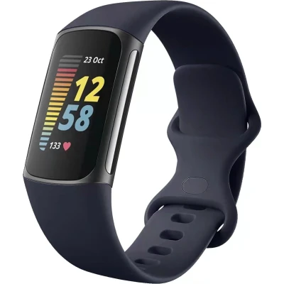 Afbeelding van iMoshion bandje Geschikt voor Fitbit Charge 6 / 5 Siliconen Donkerblauw