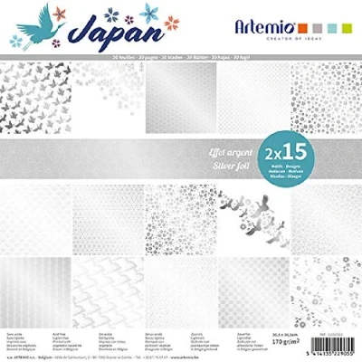 Afbeelding van Artemio 30 vellen scrapbooking papier x cm &quot;Japan Foil Goud&quot; van 11002518