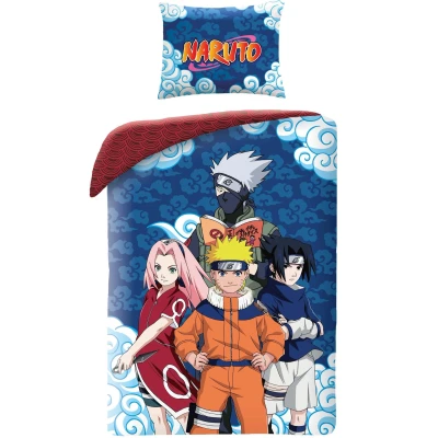 Afbeelding van Dekbedovertrek, Sasuke Sakura Kakashi 140 x 200 Katoen