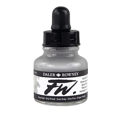 Afbeelding van Daler Rowney FW 29,5 ml kunstfles acryl inkt Cool Grey