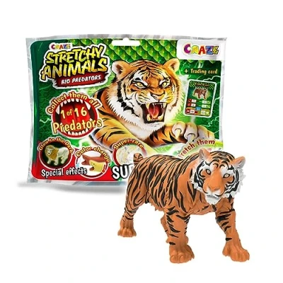 Afbeelding van CRAZE STRETCHY Animals Big Predators Super rekbare dierenfiguren, roofdieren om te verzamelen met elastische huid en speciale vulling
