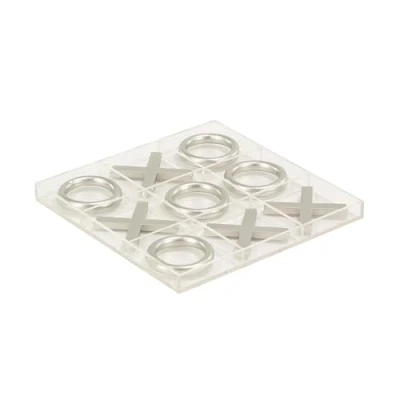 Afbeelding van Deco 79 77627 Tic Tac Toe, Zilver