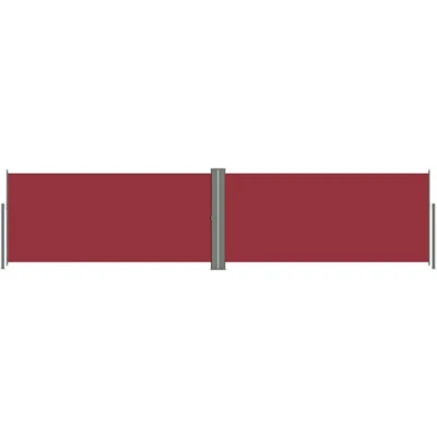 Afbeelding van Tuinscherm uittrekbaar 140x600 cm rood