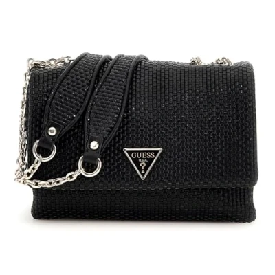 Afbeelding van GUESS Schoudertas Phaedra Convertible Xbody Flap Bag Black Zwart