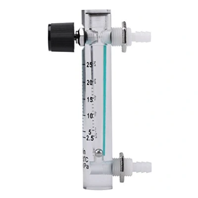 Afbeelding van Gasdoorstroommeter, LZQ 5 diameter van 2,5 25 LPM doorstroommeter met regelventiel voor zuurstof/lucht/gas