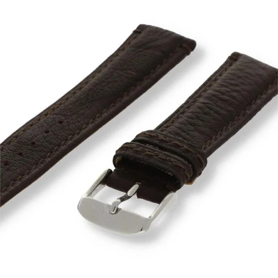 Afbeelding van Morellato horlogeband Tintoretto U3221767030CR22 / PMU030TINTOR22 Leder Donkerbruin 22mm + standaard stiksel