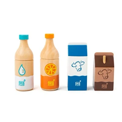 Afbeelding van Small Foot Houten Speeleten Dranken Set Fresh, 4dlg,
