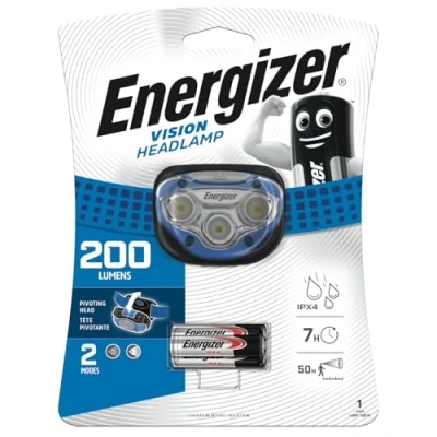 Afbeelding van Energizer Vision HL Hoofdlamp LED werkt op batterijen 100 lm 50 h