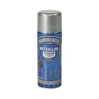 Afbeelding van Hammerite Hoogglans Zilvergrijs S015 Spuitbus 400 ml