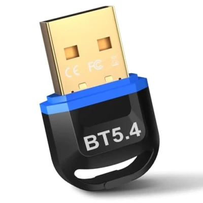 Afbeelding van Hoppac Bluetooth PC 5.4 USB stick dongle lage latentie compatibel met Windows 11/10/8.1/7 voor koptelefoons, muizen, controllers, toetsenborden, printers