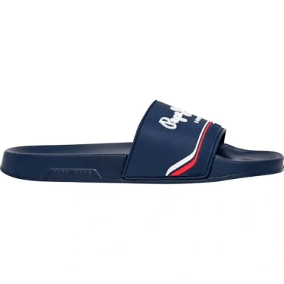 Afbeelding van Pepe Jeans Origin M Muiltjes, Heren, Maat: 41, Navy Pu