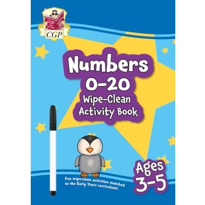 Afbeelding van CGP Reception Activity Books and Cards New Numbers 0 20 Wipe Clean Book for Ages 3 5 (with pen)