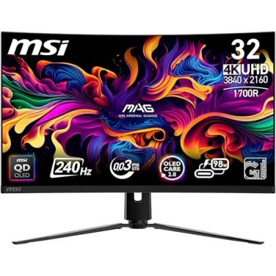Image de MSI Mpg 321curx Qd Oled 31.5 Pouces Ultra Hd 4k (organic Light emitting Diode)