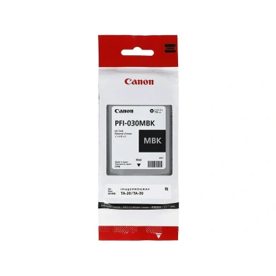 Afbeelding van Canon PFI 030MBK Inktcartridge Mat zwart
