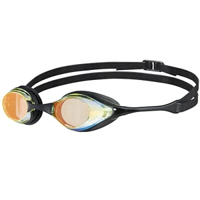 Afbeelding van arena Cobra Original Swipe Mirror Zwembril, uniseks, volwassenen, ras, zwembril met spiegelglazen, anti condens, uv bescherming, 4 verwisselbare neusbruggen