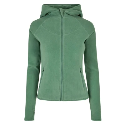 Afbeelding van Urban Classics Fleece hoodie met ritssluiting voor dames trainingspak (1 stuk), Salvia