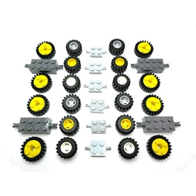 Afbeelding van LEGO CITY 4 witte lantaarns met gele lamp