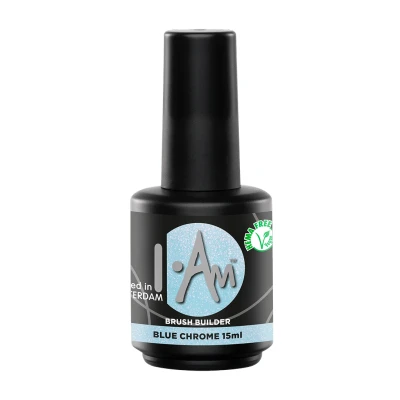Afbeelding van I.Am Brush Builder Blue Chrome (15ml) Blauw
