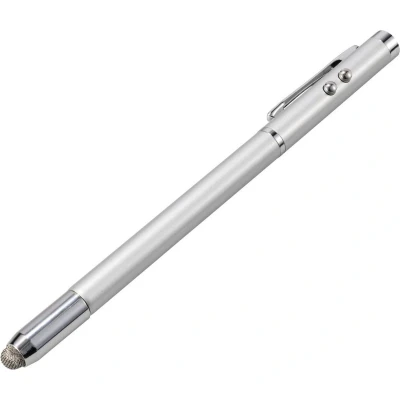 Afbeelding van Renkforce Laserpointer, stylus, balpen, LED zaklamp, aanwijsstok Laserkleur: Rood