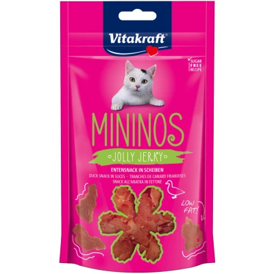 Afbeelding van Vitakraft Mininos Jolly Jerky Kattensnack Eend 40 g