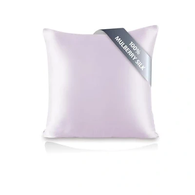 Afbeelding van Townssilk Kussensloop, 100% pure moerbeizijde, 82,46 g/m², dubbelzijdig, voor haargezondheid, huid, verborgen ritssluiting, draaddichtheid 600, 60 x cm, lavendel