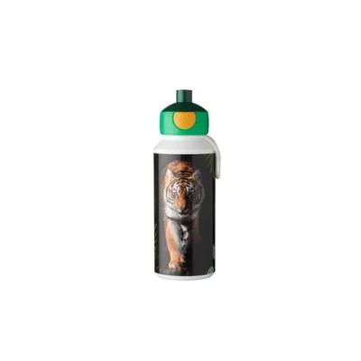 Afbeelding van Mepal Pop Up Campus Drinkfles 400 Ml Wild Tiger Print Lunchboxen &amp; Bekers