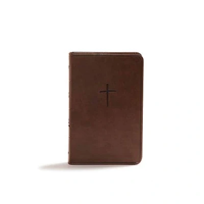 Afbeelding van CSB Compact Bible, Brown LeatherTouch, Value Edition