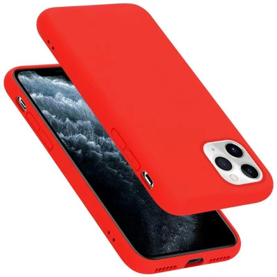Afbeelding van Cadorabo Hoesje geschikt voor Apple iPhone 11 PRO in LIQUID ROOD Beschermhoes gemaakt van flexibel TPU silicone Case Cover