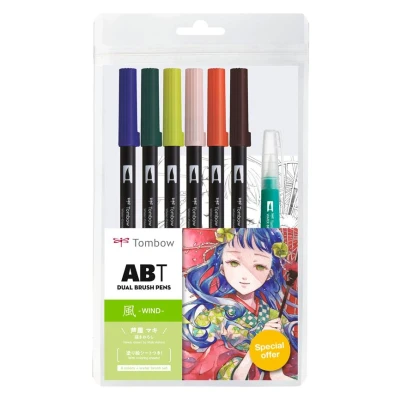 Image de Set Manga Tombow France &amp; Benelux Wind ABT Dual Brush Pens