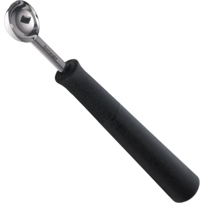 Afbeelding van Triangle Professioneel Kerf en Decoreermesje Bolvormig RVS 14 cm Zwart