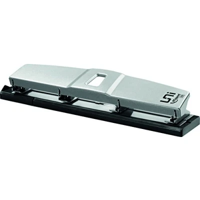 Image de Maped Perforatrice 4 Trous Perforeuse A4 Métal pour 10 à 12 Feuilles Avec Système de Calage Optimisé sur les Anneaux du Classeur et Trappe Confettis Gamme Universal Gris